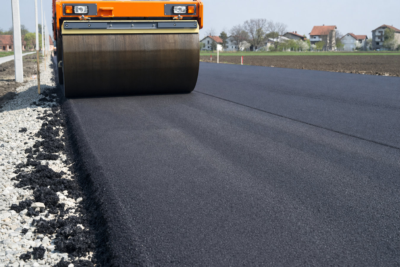 Commercial asphalt paving