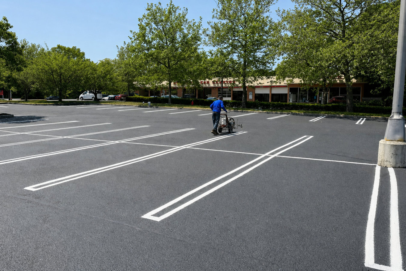 Parking lot maintenance